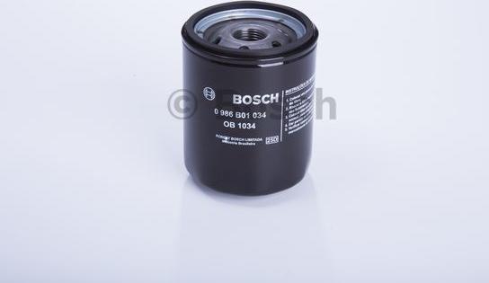 BOSCH 0 986 B01 034 - Масляный фильтр autospares.lv