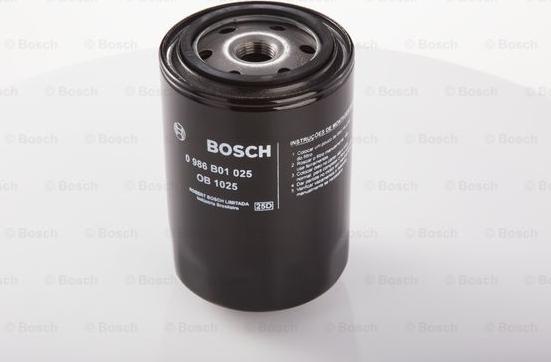 BOSCH 0 986 B01 025 - Масляный фильтр autospares.lv