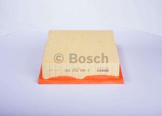 BOSCH 0 986 B02 309 - Воздушный фильтр, двигатель autospares.lv