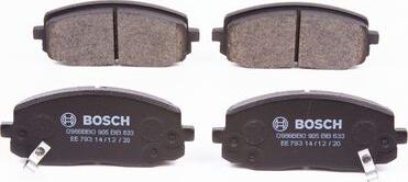 BOSCH 0 986 BB0 905 - Тормозные колодки, дисковые, комплект autospares.lv