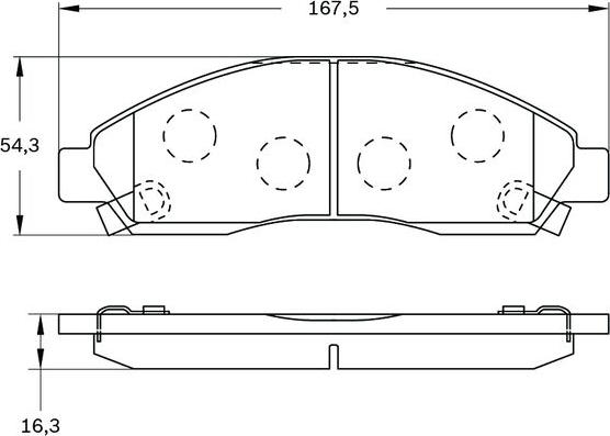 BOSCH 0 986 BB0 926 - Тормозные колодки, дисковые, комплект autospares.lv