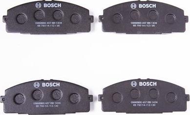 BOSCH 0 986 BB0 457 - Тормозные колодки, дисковые, комплект autospares.lv