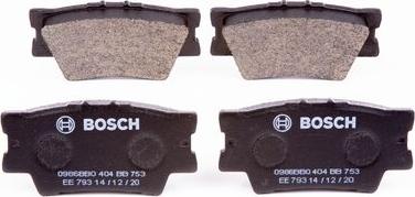 BOSCH 0 986 BB0 404 - Тормозные колодки, дисковые, комплект autospares.lv