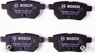 BOSCH 0 986 BB0 415 - Тормозные колодки, дисковые, комплект autospares.lv