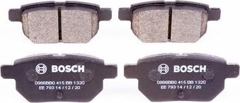 BOSCH 0 986 BB0 415 - Тормозные колодки, дисковые, комплект autospares.lv