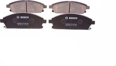 BOSCH 0 986 BB0 563 - Тормозные колодки, дисковые, комплект autospares.lv