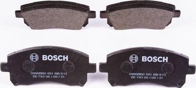 BOSCH 0 986 BB0 581 - Тормозные колодки, дисковые, комплект autospares.lv