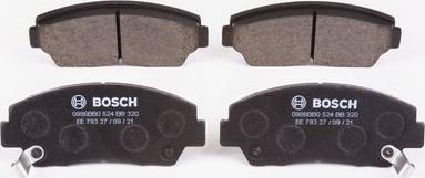 BOSCH 0 986 BB0 524 - Тормозные колодки, дисковые, комплект autospares.lv