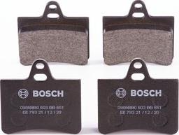 BOSCH 0 986 BB0 603 - Тормозные колодки, дисковые, комплект autospares.lv