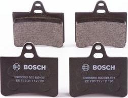 BOSCH 0 986 BB0 603 - Тормозные колодки, дисковые, комплект autospares.lv