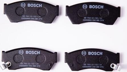 BOSCH 0 986 BB0 090 - Тормозные колодки, дисковые, комплект autospares.lv