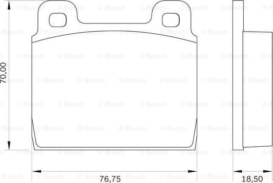 BOSCH 0 986 BB0 017 - Тормозные колодки, дисковые, комплект autospares.lv