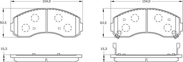 BOSCH 0 986 BB0 078 - Тормозные колодки, дисковые, комплект autospares.lv