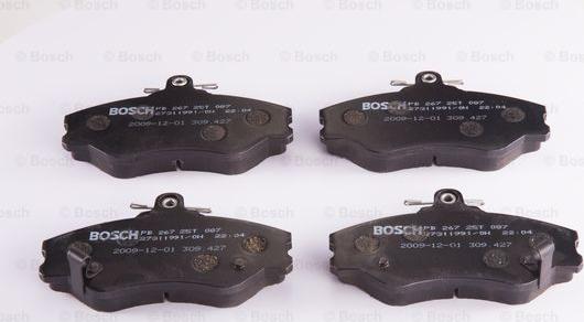 BOSCH 0 986 BB0 167 - Тормозные колодки, дисковые, комплект autospares.lv