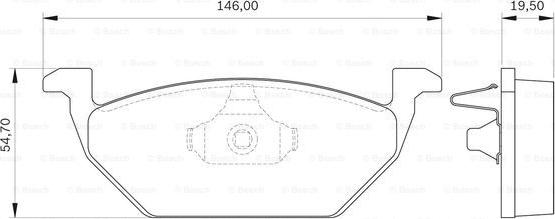 BOSCH 0 986 BB0 139 - Тормозные колодки, дисковые, комплект autospares.lv