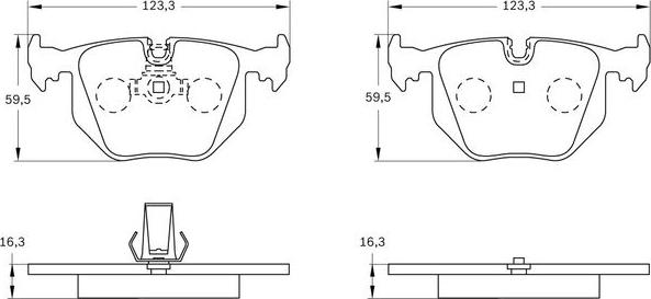 BOSCH 0 986 BB0 840 - Тормозные колодки, дисковые, комплект autospares.lv