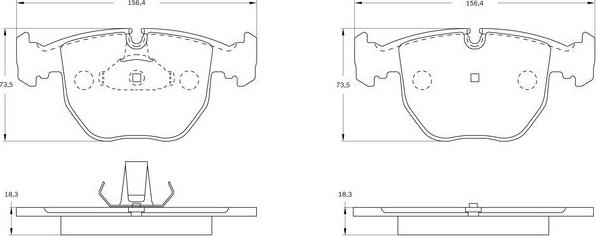 BOSCH 0 986 BB0 839 - Тормозные колодки, дисковые, комплект autospares.lv