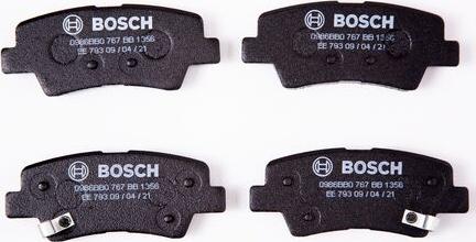 BOSCH 0 986 BB0 767 - Тормозные колодки, дисковые, комплект autospares.lv