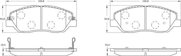 BOSCH 0 986 BB0 785 - Тормозные колодки, дисковые, комплект autospares.lv