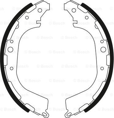 BOSCH 0 986 BB3 548 - Комплект тормозных колодок, барабанные autospares.lv