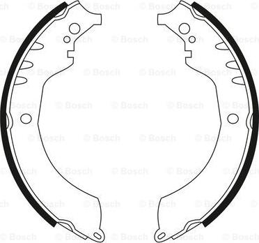 BOSCH 0 986 BB3 533 - Комплект тормозных колодок, барабанные autospares.lv