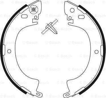 BOSCH 0 986 BB3 532 - Комплект тормозных колодок, барабанные autospares.lv