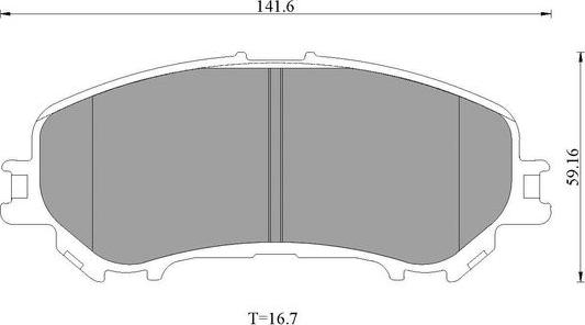 BOSCH 0 986 T11 091 - Тормозные колодки, дисковые, комплект autospares.lv