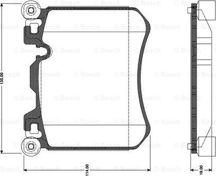 BOSCH 0 986 TB3 099 - Тормозные колодки, дисковые, комплект autospares.lv