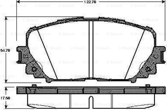 BOSCH 0 986 TB3 006 - Тормозные колодки, дисковые, комплект autospares.lv