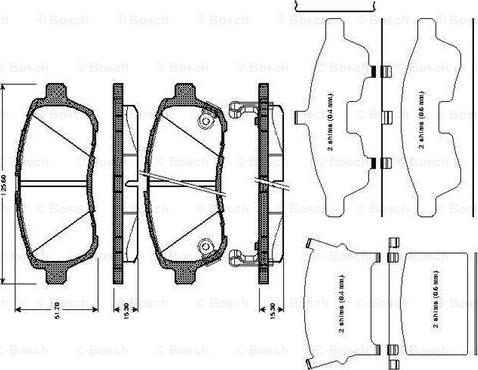 BOSCH 0 986 TB3 010 - Тормозные колодки, дисковые, комплект autospares.lv