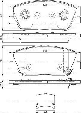 BOSCH 0 986 TB3 198 - Тормозные колодки, дисковые, комплект autospares.lv