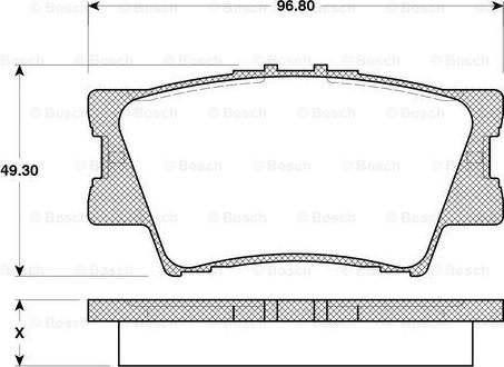 BOSCH 0 986 TB3 118 - Тормозные колодки, дисковые, комплект autospares.lv