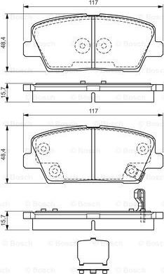 BOSCH 0 986 TB3 189 - Тормозные колодки, дисковые, комплект autospares.lv