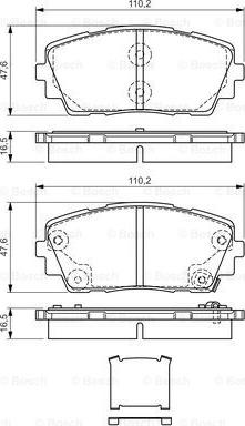 BOSCH 0 986 TB3 187 - Тормозные колодки, дисковые, комплект autospares.lv