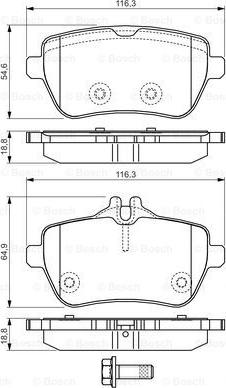 BOSCH 0 986 TB3 208 - Тормозные колодки, дисковые, комплект autospares.lv