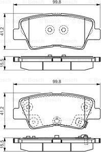 BOSCH 0 986 TB3 203 - Тормозные колодки, дисковые, комплект autospares.lv