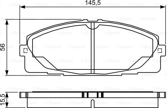 BOSCH 0 986 TB3 214 - Тормозные колодки, дисковые, комплект autospares.lv