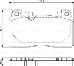 BOSCH 0 986 TB3 212 - Тормозные колодки, дисковые, комплект autospares.lv