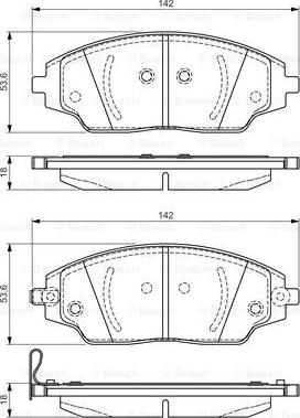 BOSCH 0 986 TB3 229 - Тормозные колодки, дисковые, комплект autospares.lv