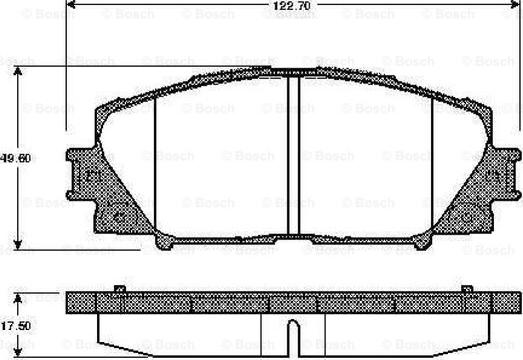 BOSCH 0 986 TB2 940 - Тормозные колодки, дисковые, комплект autospares.lv