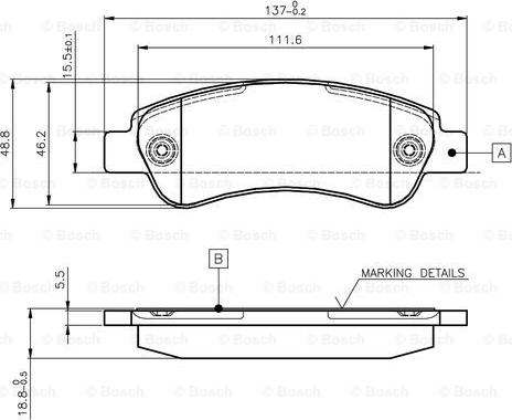 BOSCH 0 986 TB2 977 - Тормозные колодки, дисковые, комплект autospares.lv