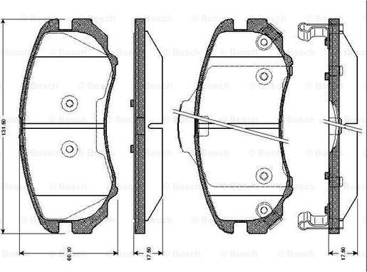 BOSCH 0 986 TB2 429 - Тормозные колодки, дисковые, комплект autospares.lv