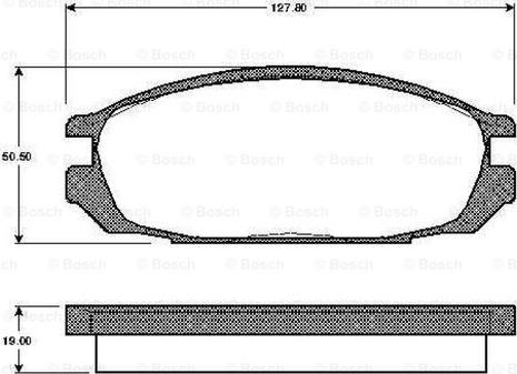 BOSCH 0 986 TB2 616 - Тормозные колодки, дисковые, комплект autospares.lv