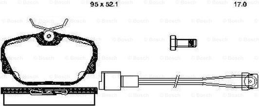 BOSCH 0 986 TB2 621 - Тормозные колодки, дисковые, комплект autospares.lv