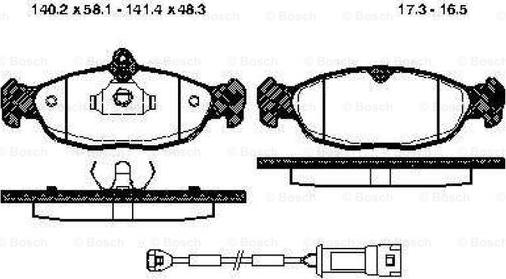 BOSCH 0 986 TB2 679 - Тормозные колодки, дисковые, комплект autospares.lv