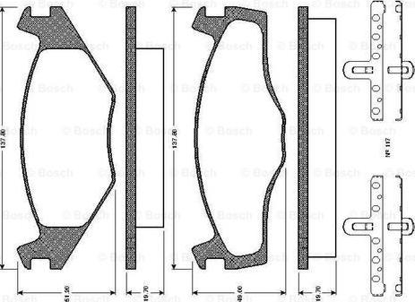 BOSCH 0 986 TB2 090 - Тормозные колодки, дисковые, комплект autospares.lv