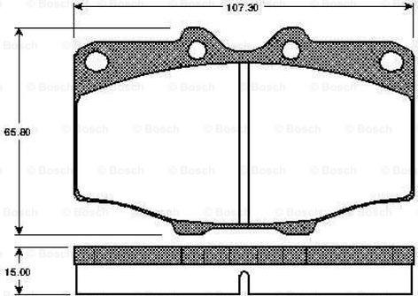 BOSCH 0 986 TB2 069 - Тормозные колодки, дисковые, комплект autospares.lv