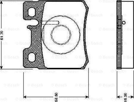 BOSCH 0 986 TB2 014 - Тормозные колодки, дисковые, комплект autospares.lv