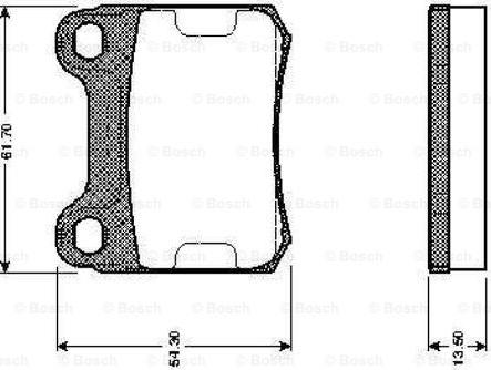 BOSCH 0 986 TB2 084 - Тормозные колодки, дисковые, комплект autospares.lv