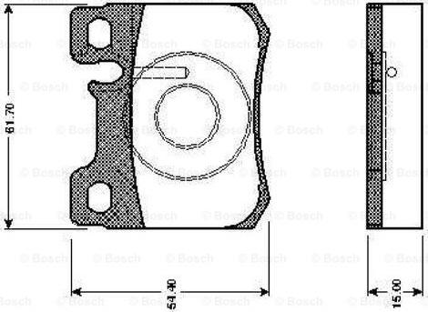 BOSCH 0 986 TB2 085 - Тормозные колодки, дисковые, комплект autospares.lv